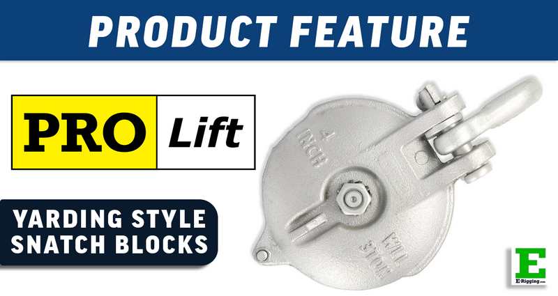 Pro Lift Yarding Style Snatch Blocks