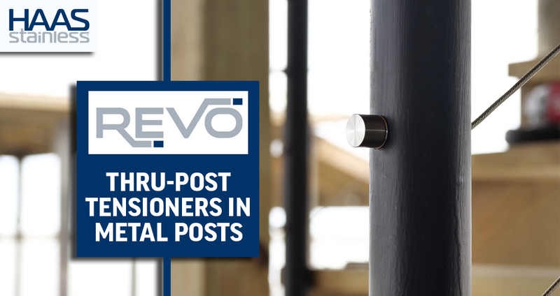 REVO Thru-Post Tensioners in Metal Posts