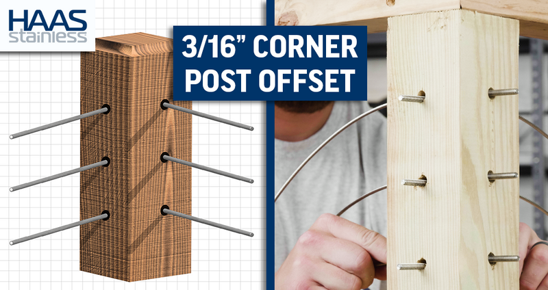 Installing REVO Cable Railing at Corner Posts with 3/16" Offset