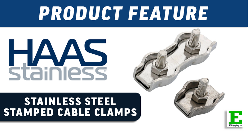 HAAS Stainless Steel Stamped Cable Clamps