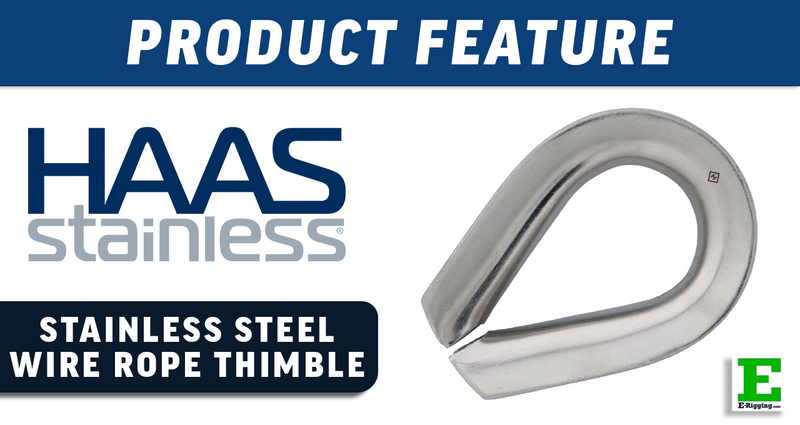 HAAS Stainless Steel Heavy Duty Wire Rope Thimble