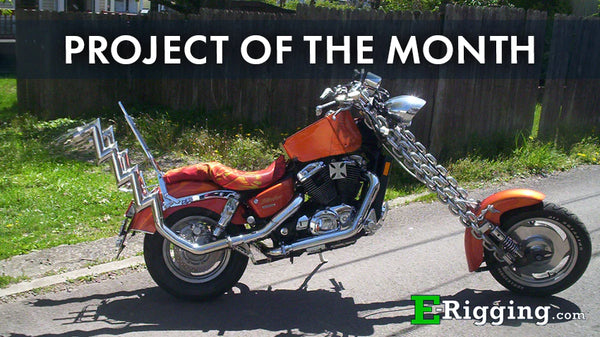 Revved Up Creativity: Customized Motorcycle with Marine Chain