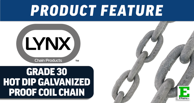 Lynx G30 Hot Dipped Galvanized Proof Coil Chain