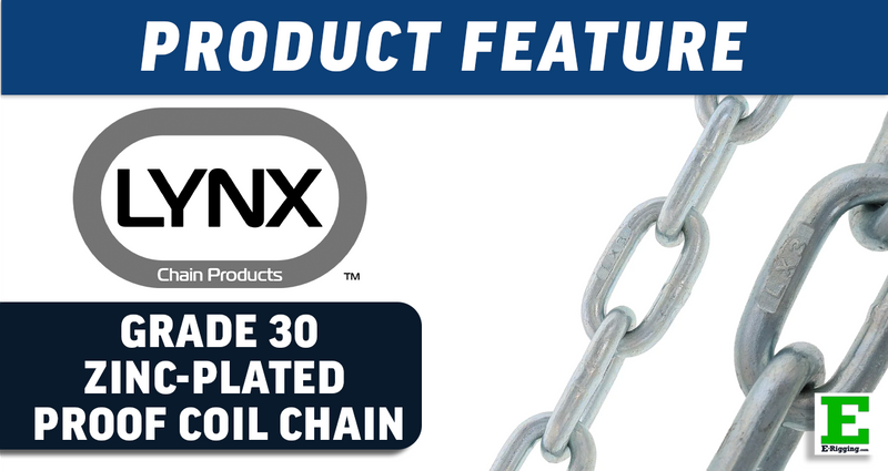 Lynx G30 Zinc-Plated Proof Coil Chain