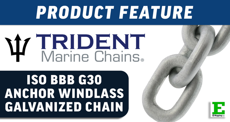 Trident Marine BBB Grade 30 Hot Dipped Galvanized Chain