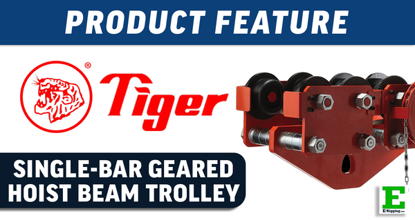 Tiger Lifting Single-Bar Geared Hoist Beam Trolleys