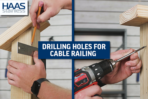 How to Drill Holes for Wood Post Cable Railing