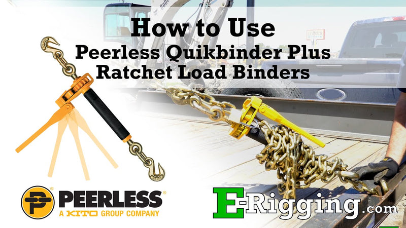 Using the Peerless Quikbinder Plus Ratchet Load Binders
