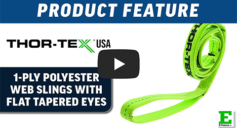 THOR-TEX 1-Ply Web Slings Flat & Tapered Eyes | E-Rigging Products THOR-TEX 1-Ply Web Slings Flat & Tapered Eyes | E-Rigging Products