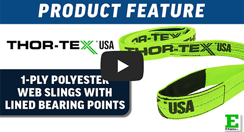 THOR-TEX 1-Ply Web Slings Lined Bearing Points | E-Rigging Products THOR-TEX 1-Ply Web Slings Lined Bearing Points | E-Rigging Products