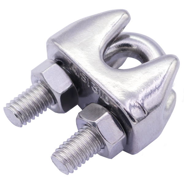 Type 316 Stainless Steel Wire Rope Clip, DIN741