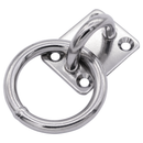 Type 304 Stainless Steel Square Pad Eye with Ring