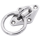 Type 304 Stainless Steel Diamond Pad Eye with Ring
