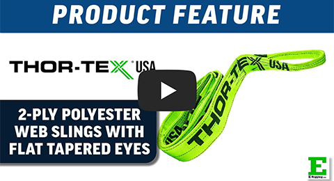 THOR-TEX 2-Ply Web Slings Flat & Tapered Eyes | E-Rigging Products THOR-TEX 2-Ply Web Slings Flat & Tapered Eyes | E-Rigging Products