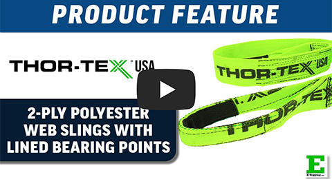 THOR-TEX 2-Ply Web Slings Lined Bearing Points | E-Rigging Products THOR-TEX 2-Ply Web Slings Lined Bearing Points | E-Rigging Products