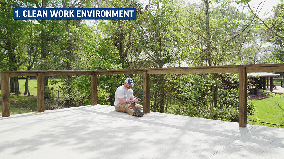 Cable-Railing-Maintenance-clean-work-environment Cable-Railing-Maintenance-clean-work-environment