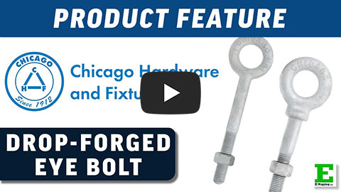 Chicago Hardware Drop Forged Eye Bolt | E-Rigging Products