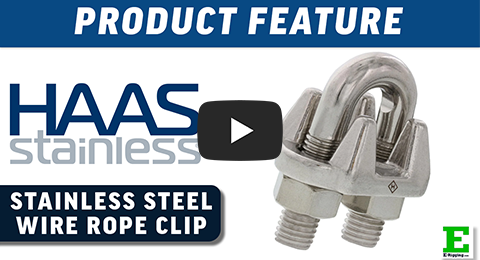 HAAS Stainless Steel Cast Wire Rope Clip | E-Rigging Products