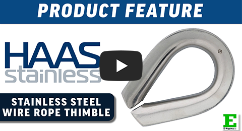 HAAS Stainless Steel Heavy-Duty Wire Rope Thimble | E-Rigging Products