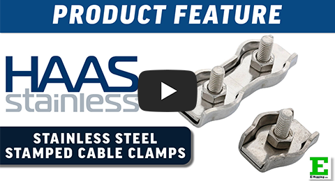 HAAS Stainless Steel Stamped Cable Clamps | E-Rigging Products