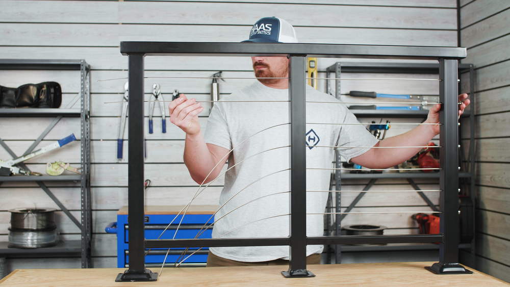 REVO Thru-Post Tensioners in Metal Posts