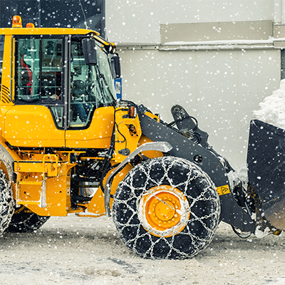 Heavy Equipment Snow & Traction Tire Chains