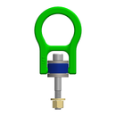 LFT Long Reach Swivel Hoist Rings with Nut and Washer (Inch Sizes)