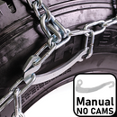Manual no Cams Tire Chain Tensioning