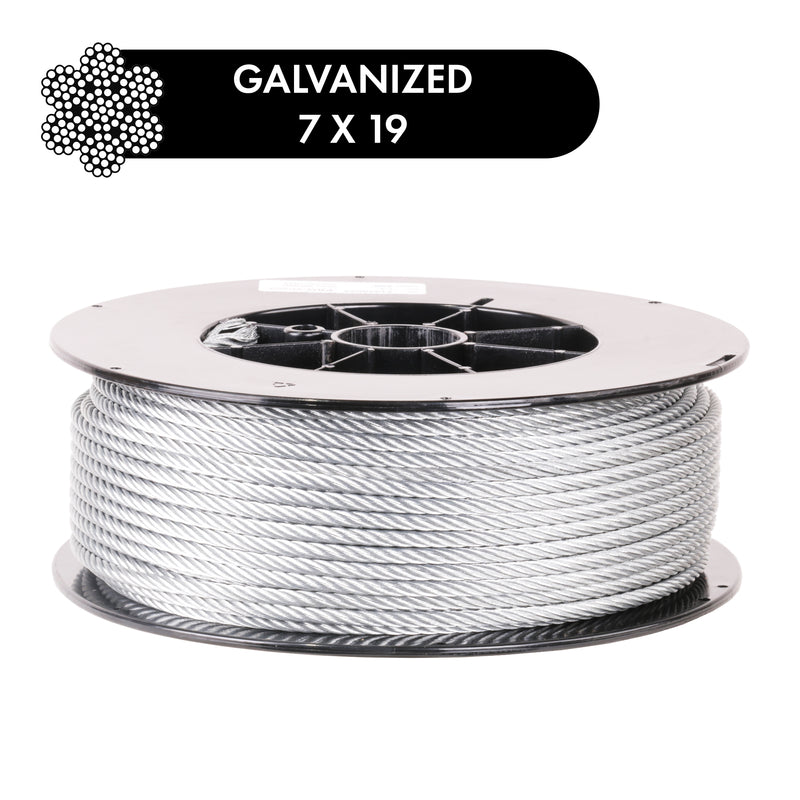 PRO Strand 7x19 Hot Dip Galvanized Steel Cable