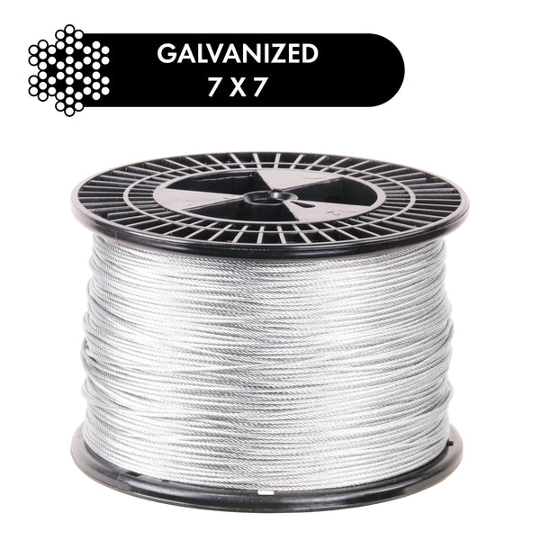 PRO Strand 7x7 Hot Dip Galvanized Steel Cable