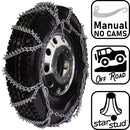 pewag 7mm, Star Stud, Zig Zag Pattern Tire Chains without Cams - for Light Truck - Pair - USAZZ3229S 7ST
