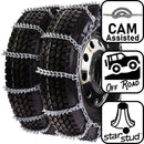 pewag 7mm, Star Stud, Ladder Pattern Tire Chains with Cams - Dual Triples - for Light Truck - Pair - USA4221SC 7ST
