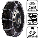 pewag 7mm, Star Stud, Ladder Pattern Tire Chains with Cams - for Light Truck - Pair - USA2228SC 7ST