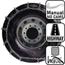 pewag 7mm, starWave, Ladder Pattern Tire Chains without Cams - for Light/Heavy Truck - Pair - USA2239S