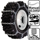 pewag 8.2mm, starWave, Ladder Pattern Tire Chains without Cams - for Skid Steer - Pair - USASSE10165-4