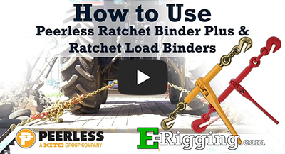 Secure Loads Safely with Peerless Ratchet Binders & Load Binders
