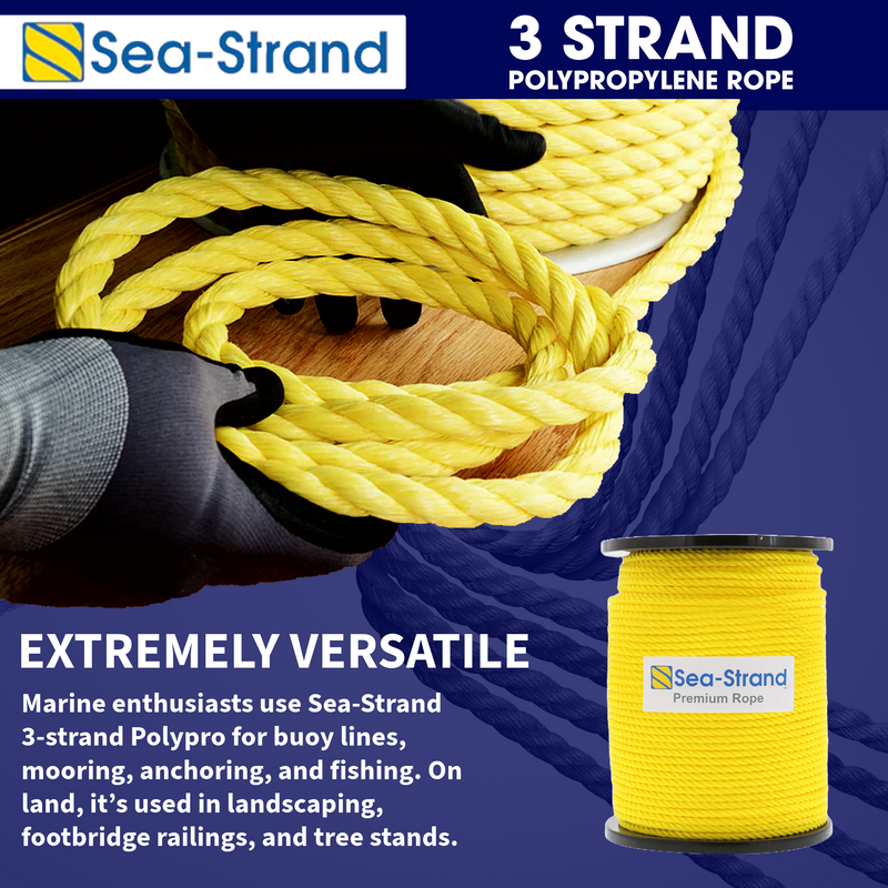 Versatile 3-Strand Polypropylene rope