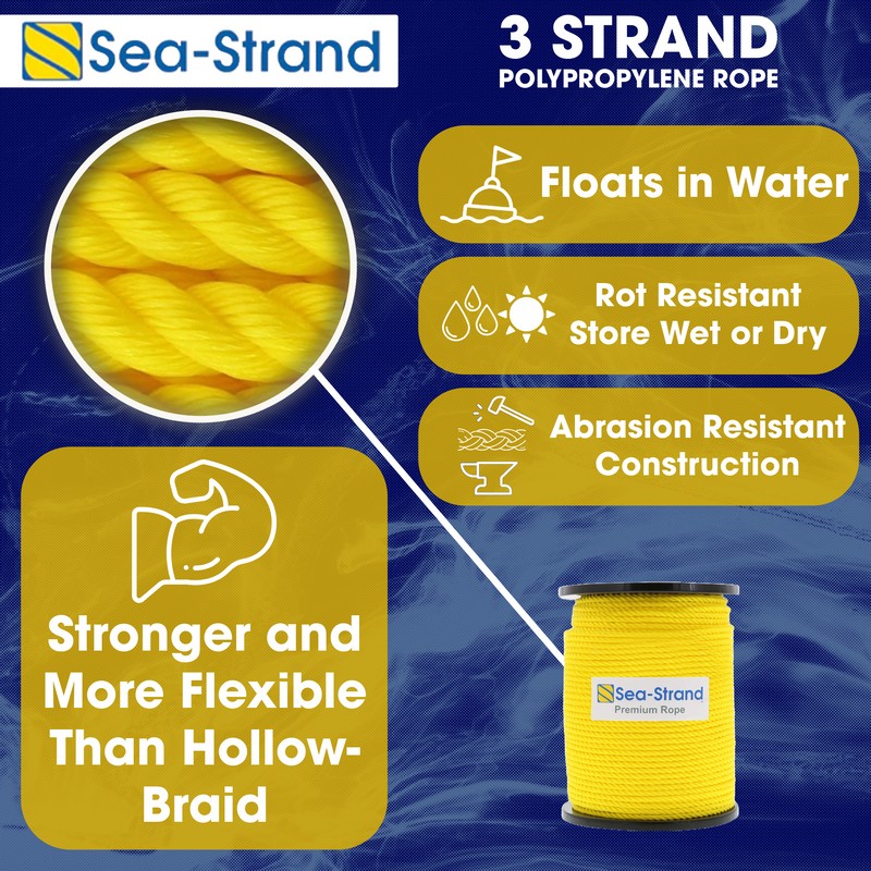 Sea-Strand 3 Strand Polypropylene Rope Product Features