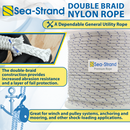 Sea-Strand Double Braid Nylon Rope Features