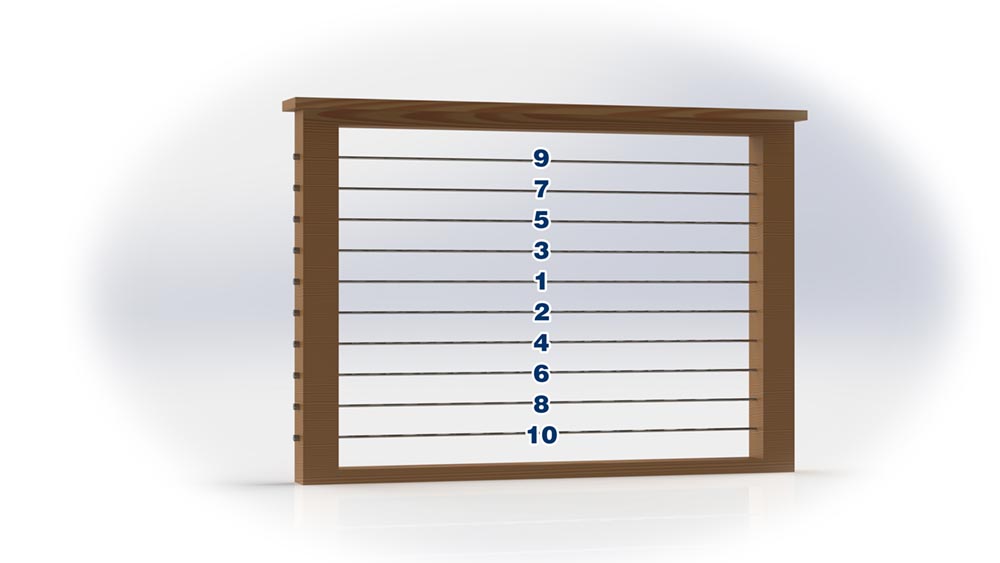 Cable Railing Tension Sequence