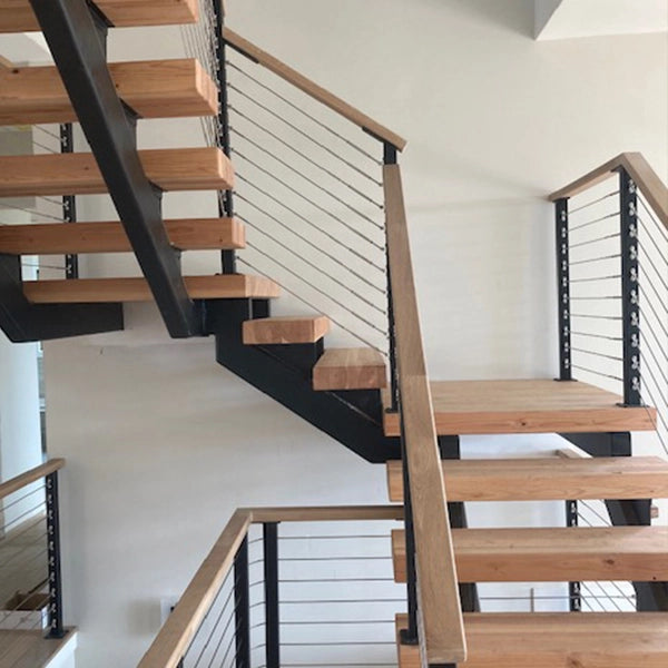 Stairs with cable railing Stairs with cable railing