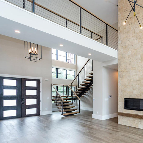 Stairs with cable railing Stairs with cable railing