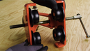 Tiger Lifting Adjustable Plain Hoist Beam Trolley Wheels Close Up