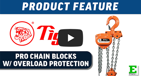 Tiger Lifting Professional Chain Blocks w/ Overload Protection | E-Rigging Products