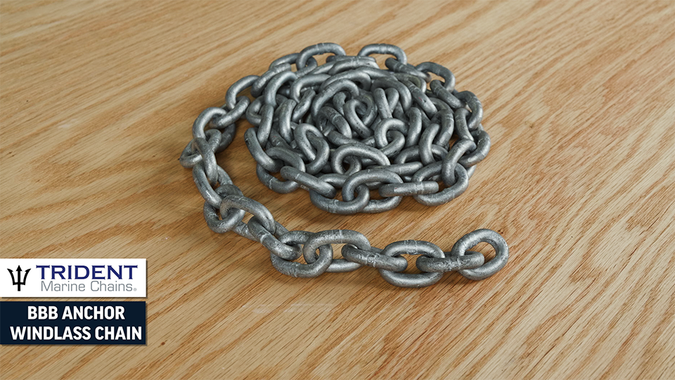 Trident Marine BBB Grade 30 Hot Dipped Galvanized Chain