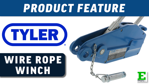 Tyler Tool Aluminum Wire Rope Winch with Cable | E-Rigging Products