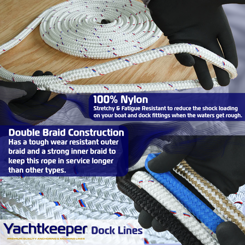Yachtkeeper Dock Line Rope Construction Features