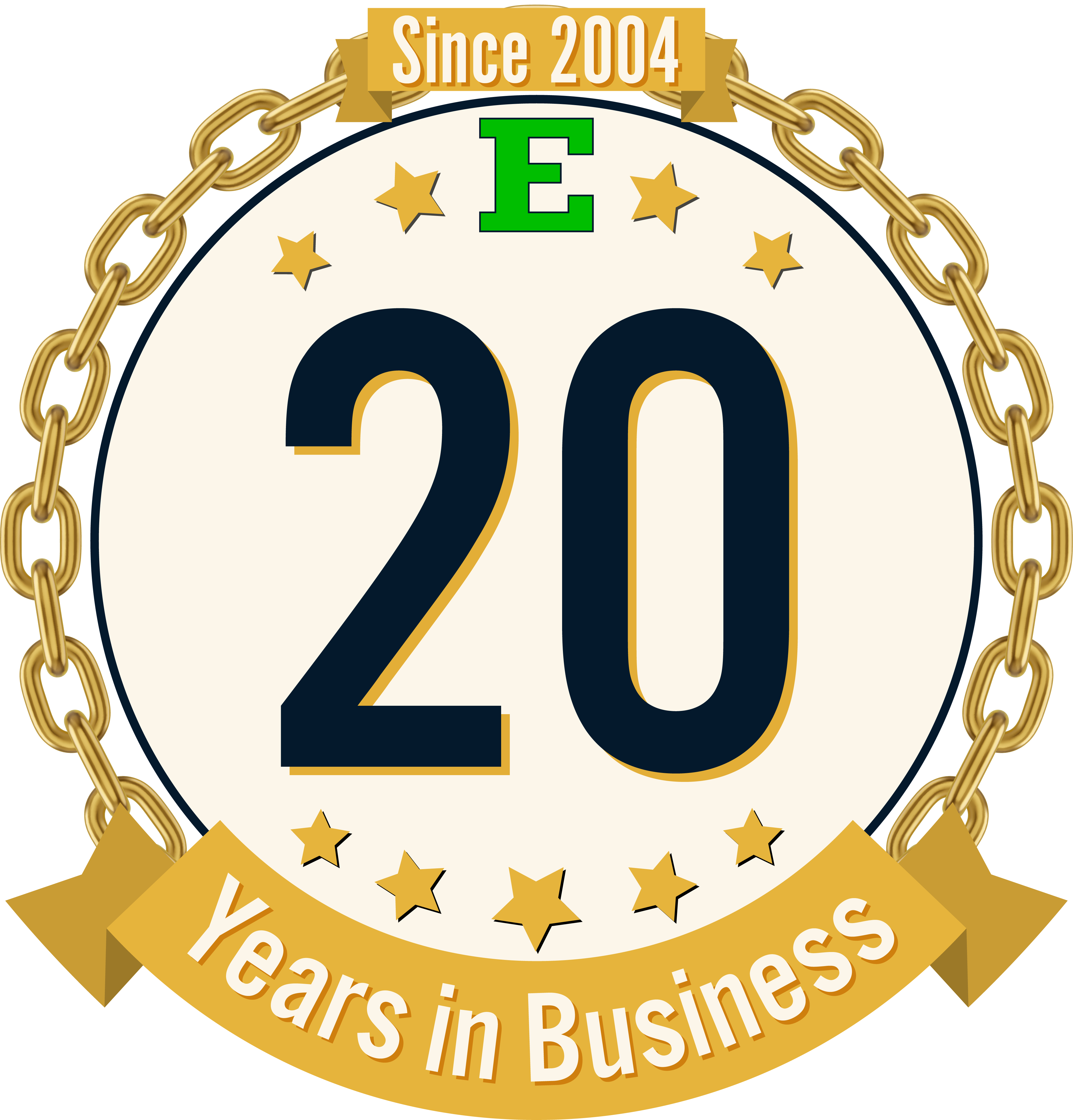 E-Rigging 20 Years Badge