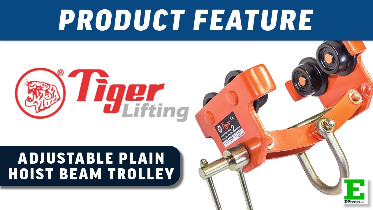 Tiger Lifting Adjustable Plain Hoist Beam Trolleys | E-Rigging Products