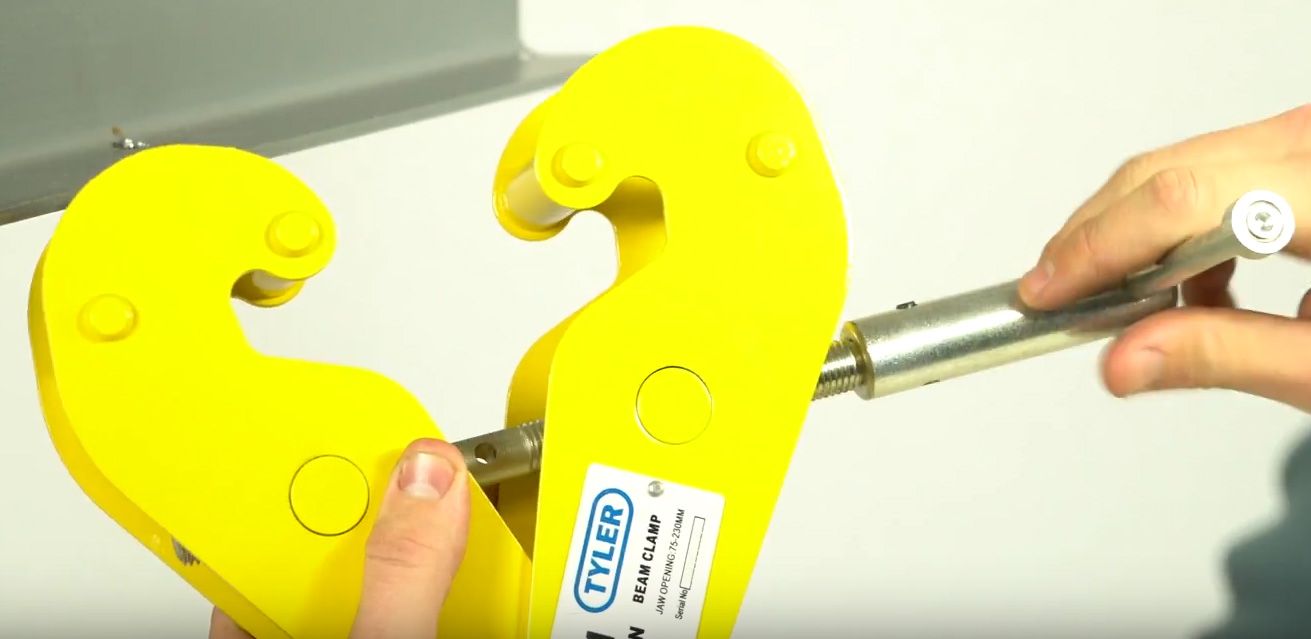 Unscrew the Jaws of the Beam Clamp